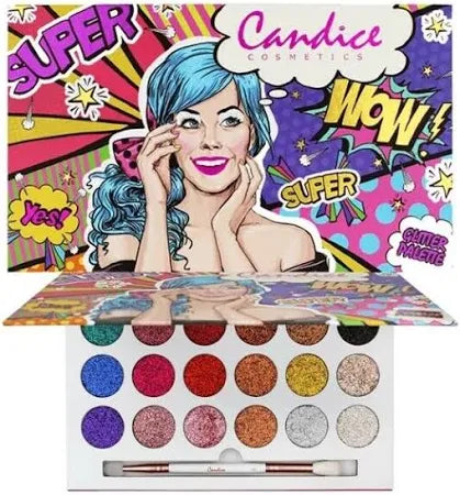 Candice Super Wow Glitter Eyeshadow Palette